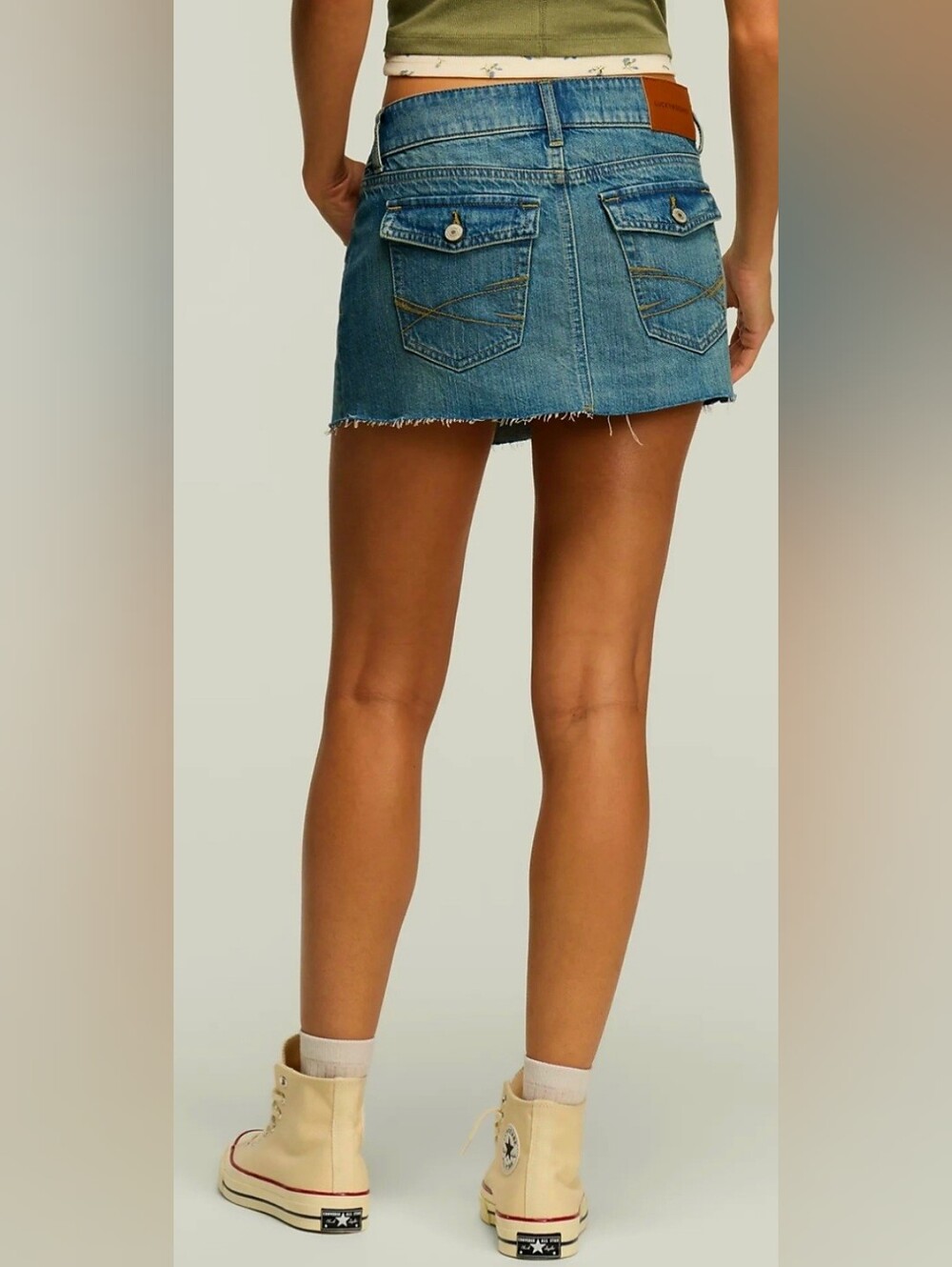 Lucky Legend Denim Mini Skirt - Blue